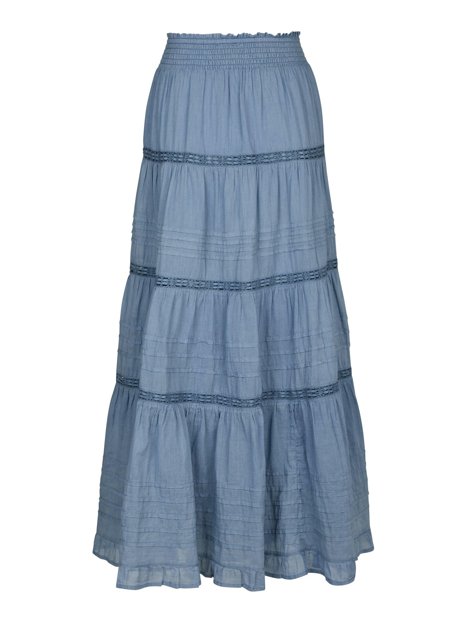 Felicia S Voile Skirt Smoke Blue - 2