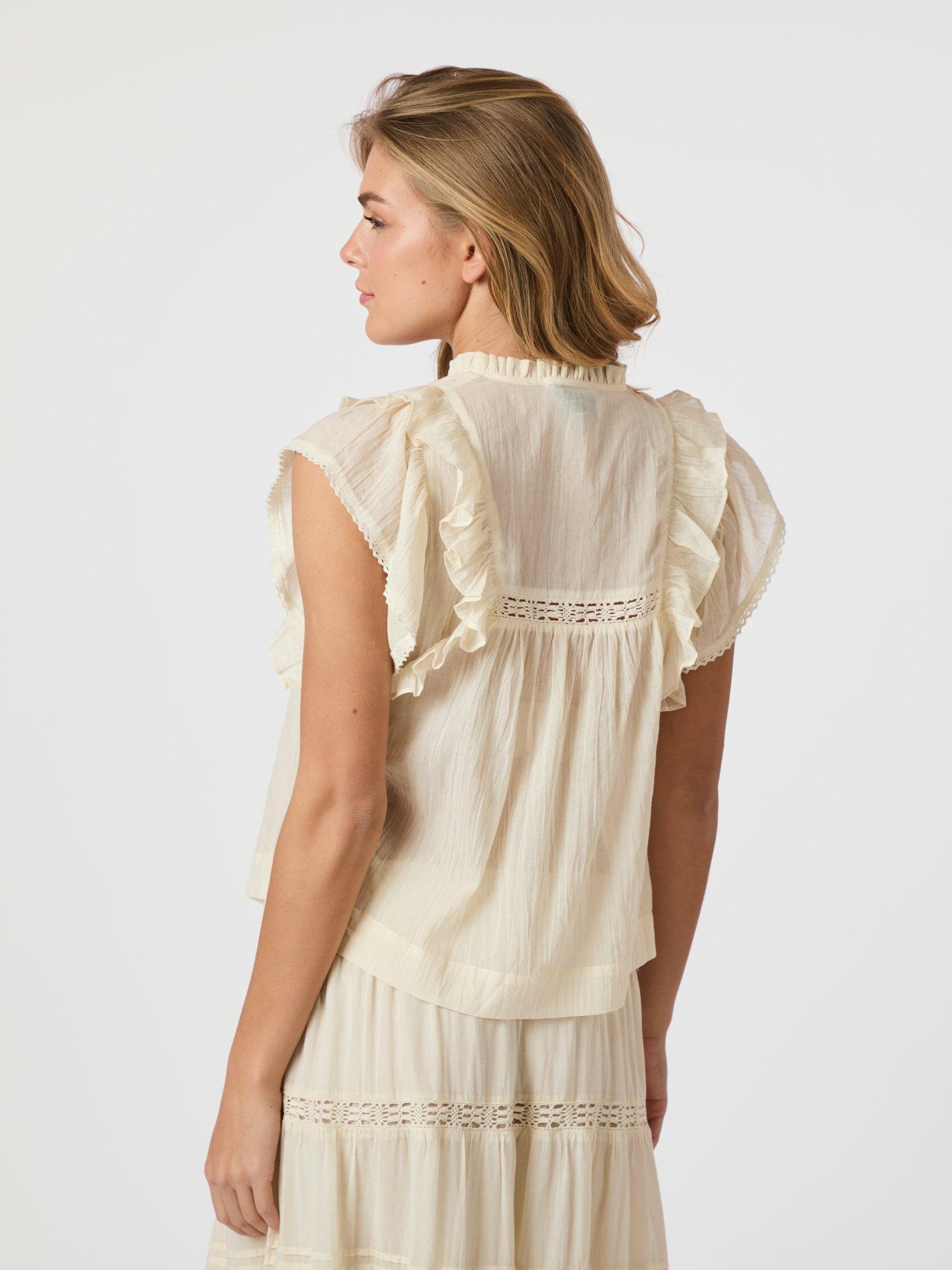 Jayla S Voile Top Light Yellow - 4