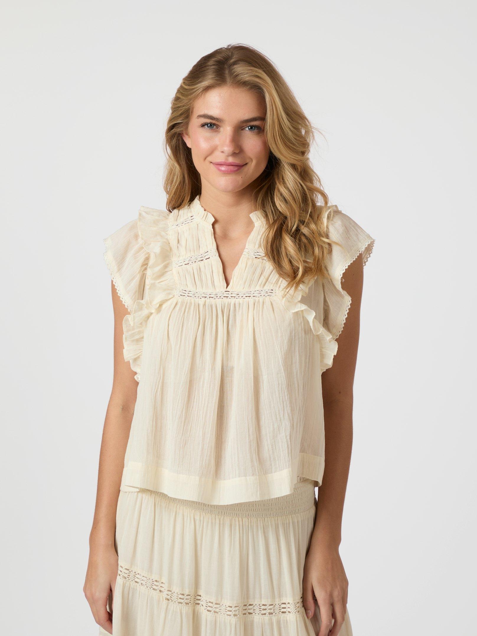Jayla S Voile Top Light Yellow - 3