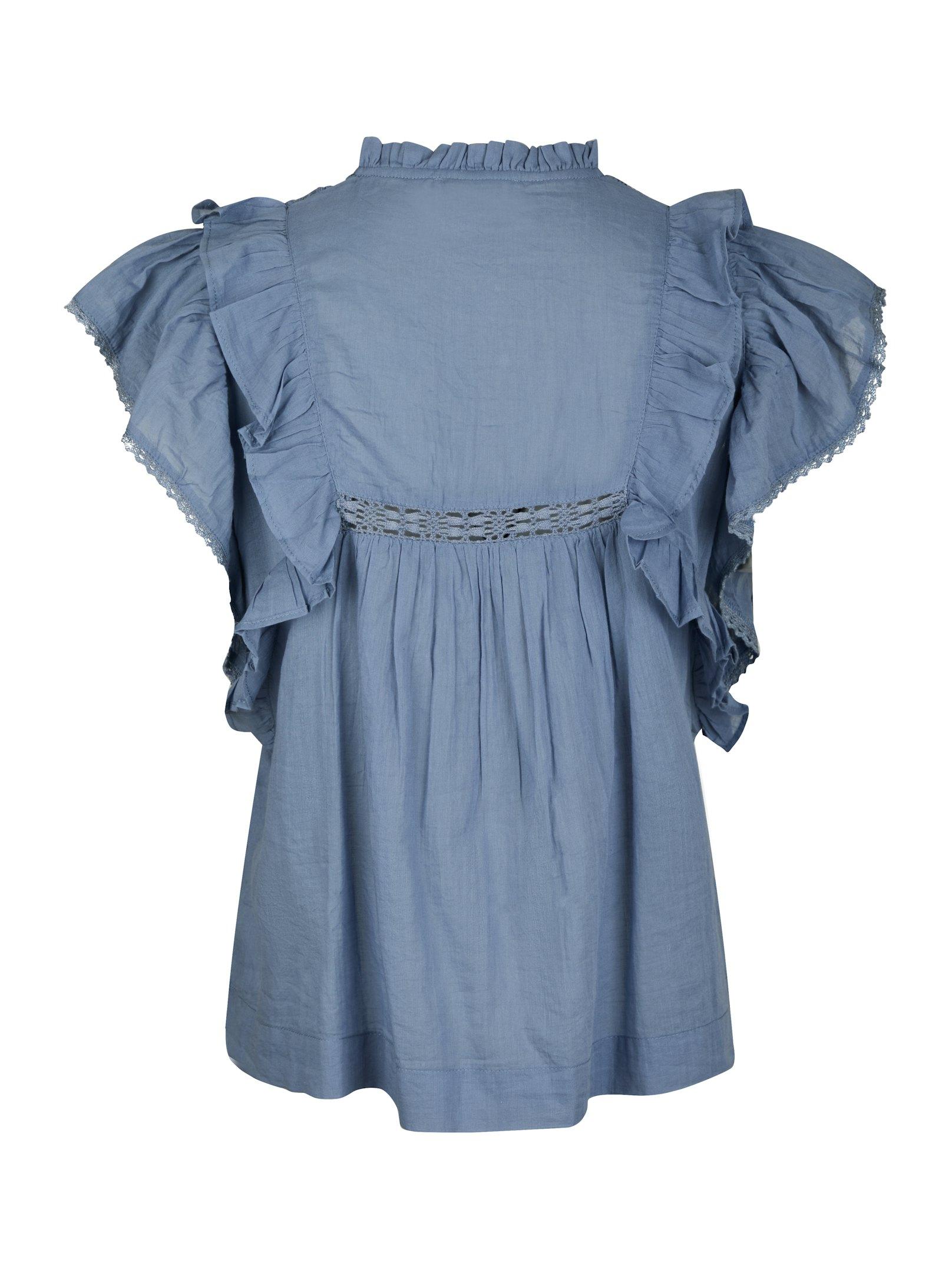 Jayla S Voile Top Smoke Blue - 2