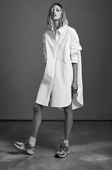 BOYFRIEND LONG SHIRT WHITE - SixtyDays