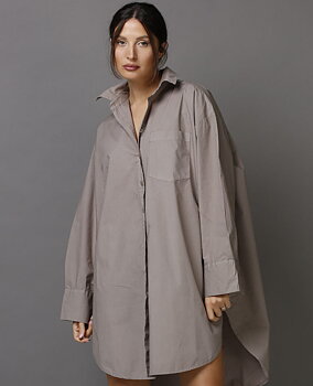 BOYFRIEND LONG SHIRT FANGO - SixtyDays