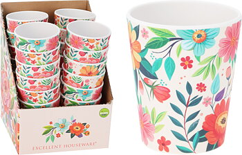Melaminmugg 350ml - blomma