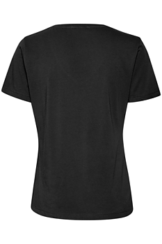 NAIA T-SHIRT - CREAM - PITCH BLACK