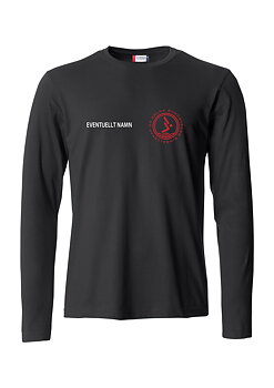 SS04 Långärmad klubb Tee unisex, Svart