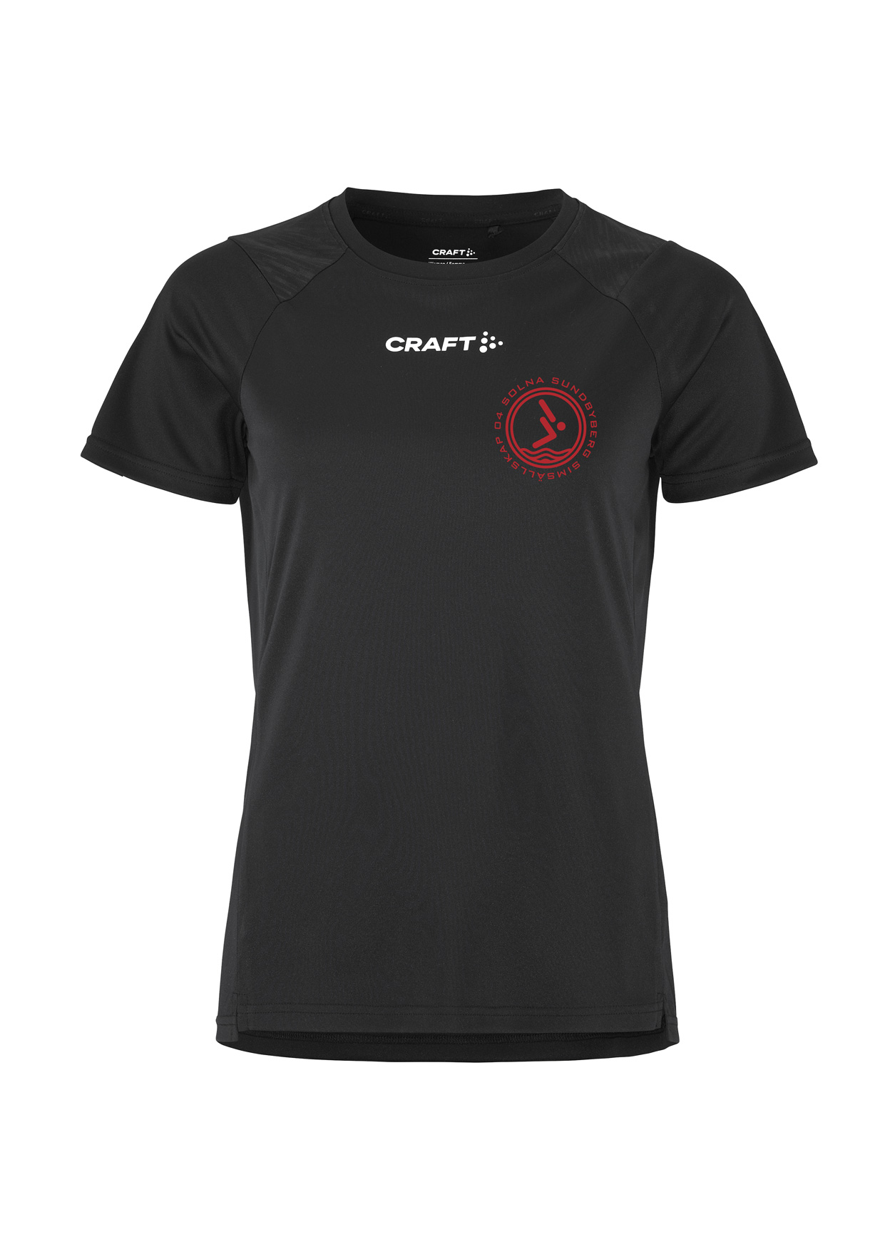 SS04 Funktion T-shirt Dam, Svart - 3