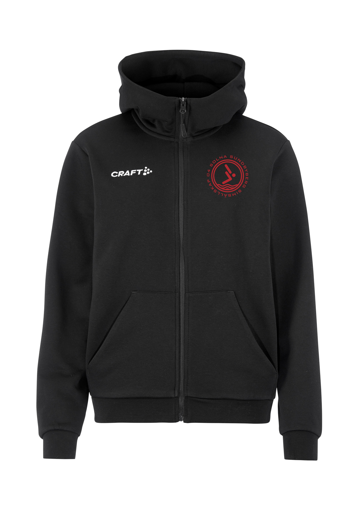 SS04 FZ Hoodie Dam, Svart - 3