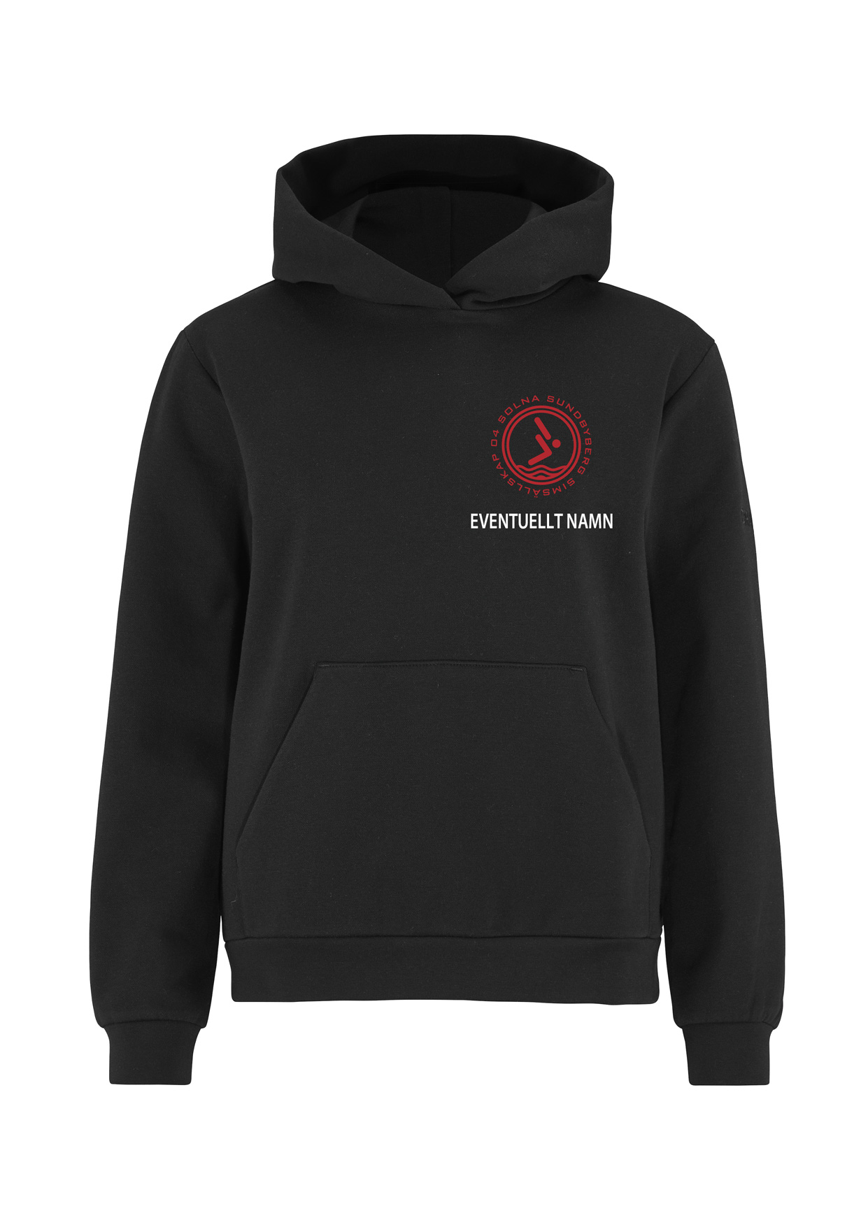 SS04 Hoodie Dam, Svart