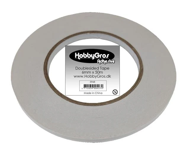 HobbyGros dubbelhäftande tape -6mmx50m 