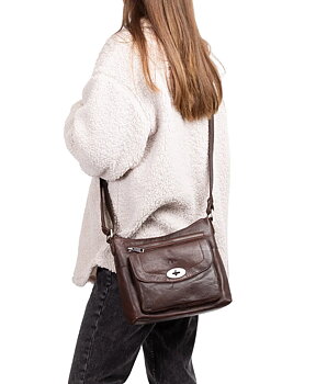 Skinnväska Medium Brown