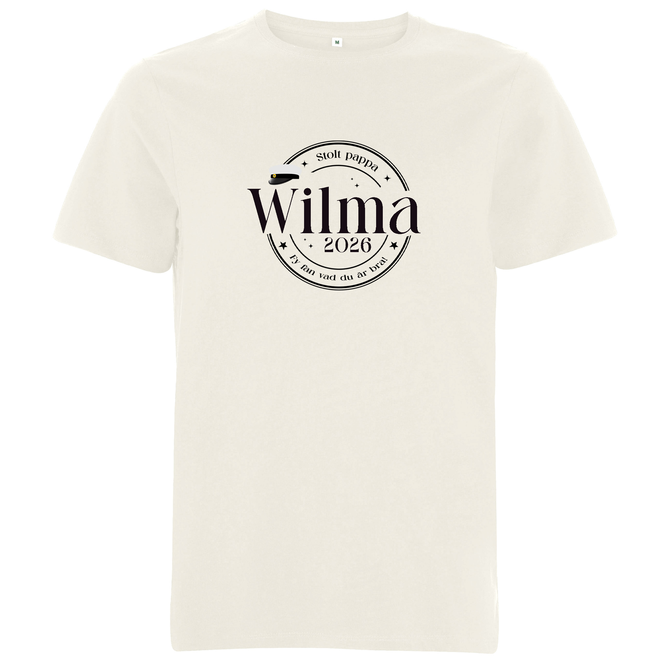 T-shirt med valfritt namn - Stolt mamma/pappa - Student - 2