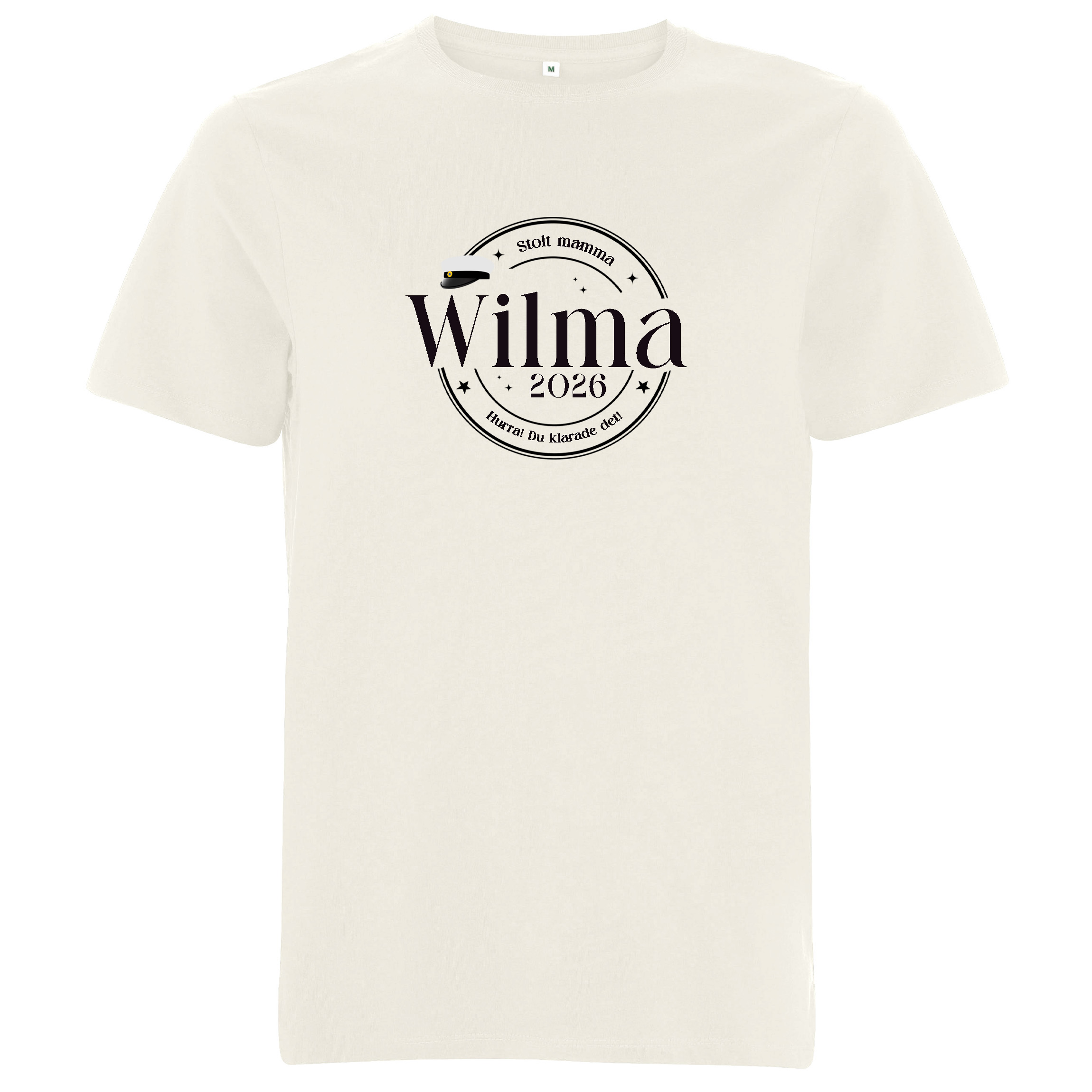 T-shirt med valfritt namn - Stolt mamma/pappa - Student - 4