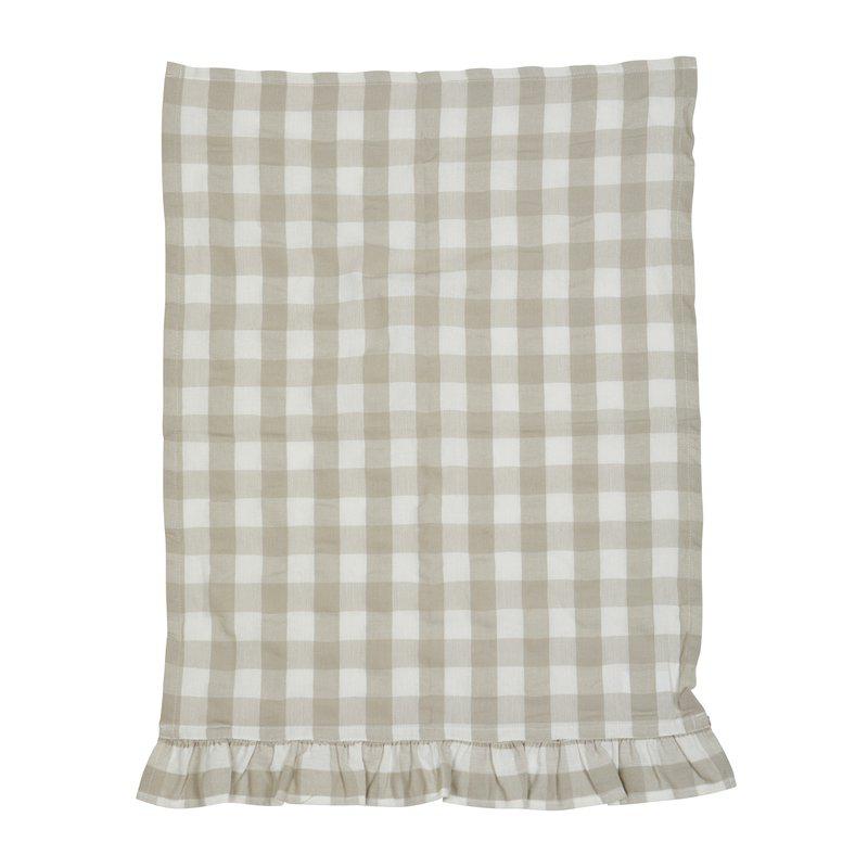KÖKSHANDDUK VOLANG - RUTIG/BEIGE