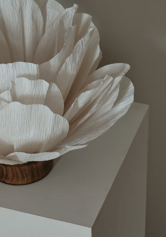 Lisa bordslampa - Papper/Trä - Lampa - Lotus - Vit - 9