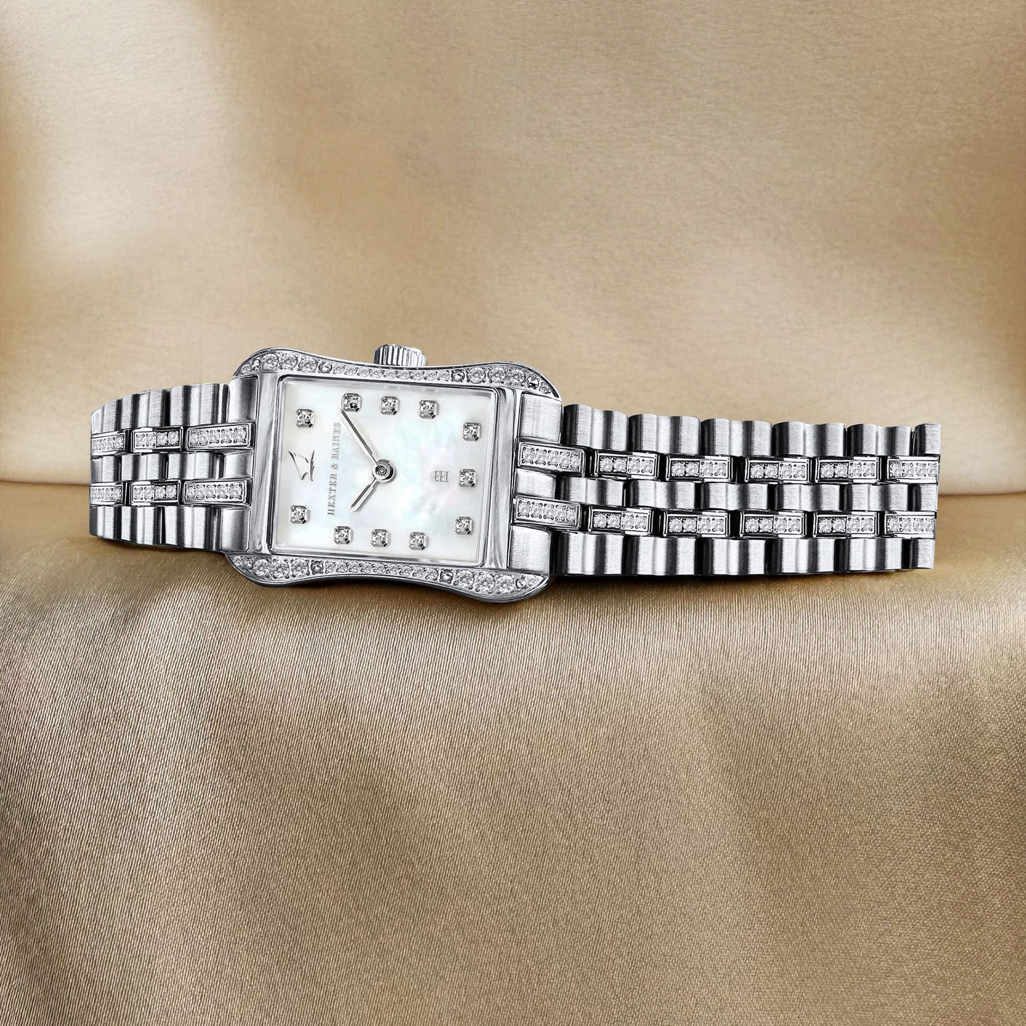 H&B Cronvas Duo Pavé, Silver & Pearl - 4