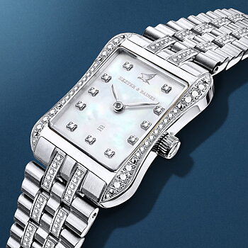 H&B Cronvas Duo Pavé, Silver & Pearl