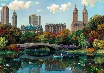 Central Park, Bow Bridge, New York, 1000 Bitar Ravensburger