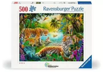 Tiger Family in the Oasis, 500 Bitar Ravensburger - 2