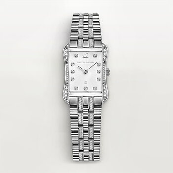 H&B Cronvas Duo Pavé, Silver & White