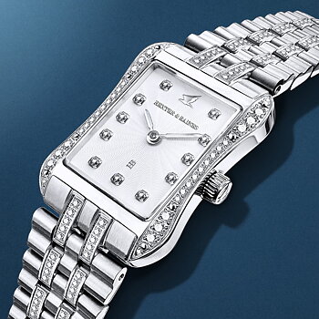 H&B Cronvas Duo Pavé, Silver & White