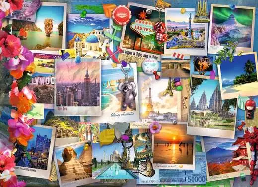 World Travel Pinboard, 500 Bitar Ravensburger