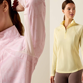 ARIAT WMS SUNSTOPPER 3.0 1/4 ZIP BASELAYER