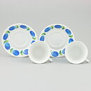 Stig Lindberg (Prunus 1962) Two Coffee Cups with Plum Decor 9 cm (4)