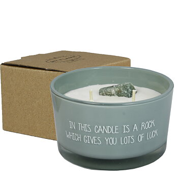 Doftljus - IN THIS CANDLE IS A ROCK WHICH GIVES YOU LOTS OF LUCK