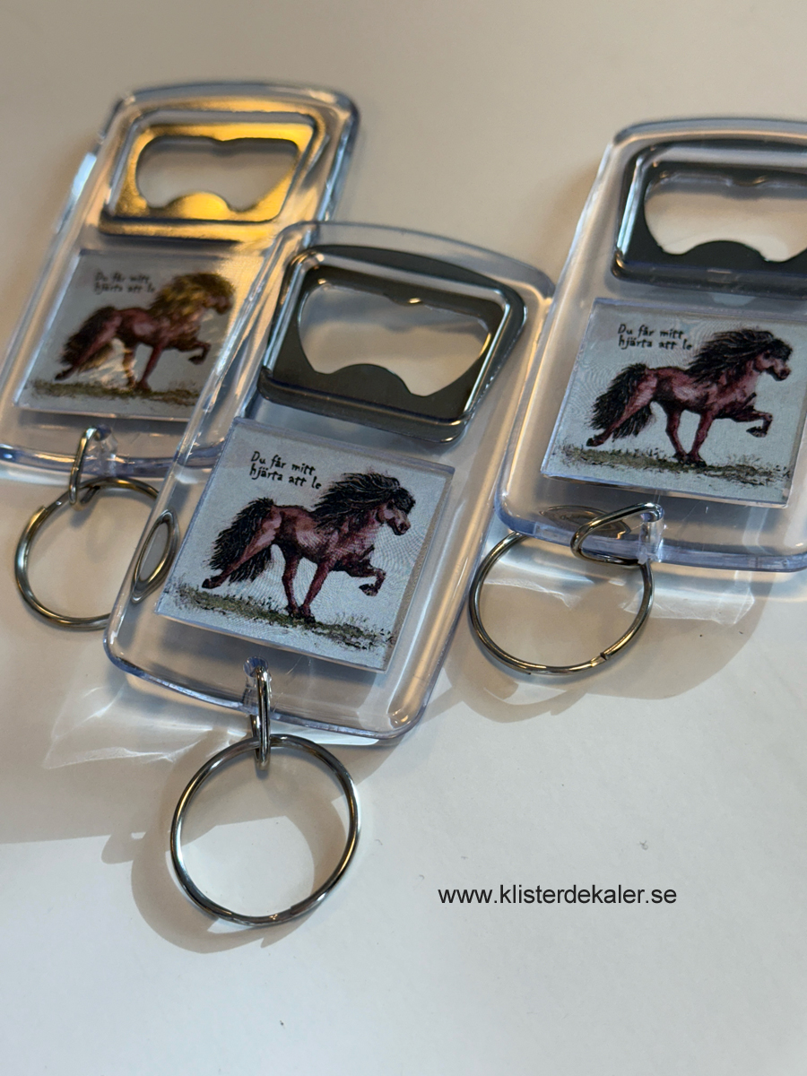 Key ring - cap opener Icelandic horse