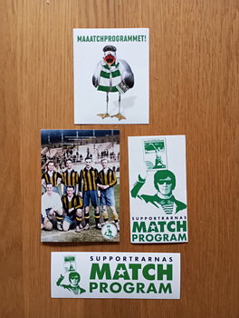 Matchprogrammets klisterdekaler!