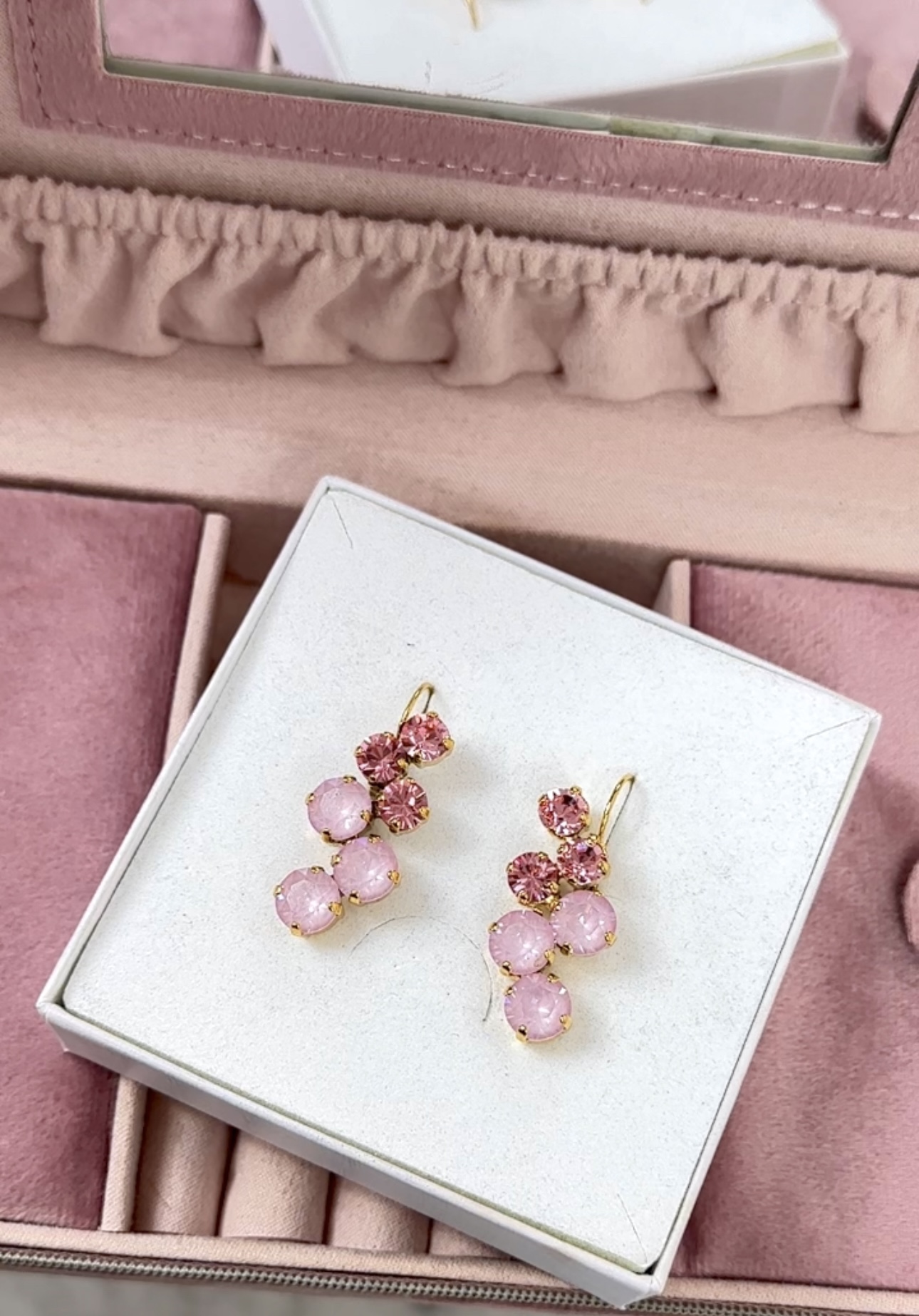 Earrings Vera Soft Rose/Rose Gold