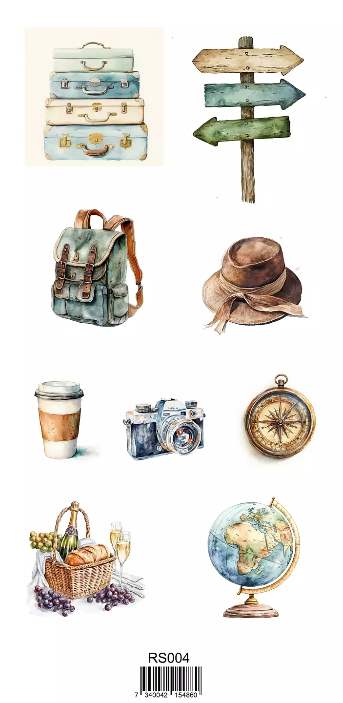 Reprint Stickers - Journey Collection - 11x21 cm