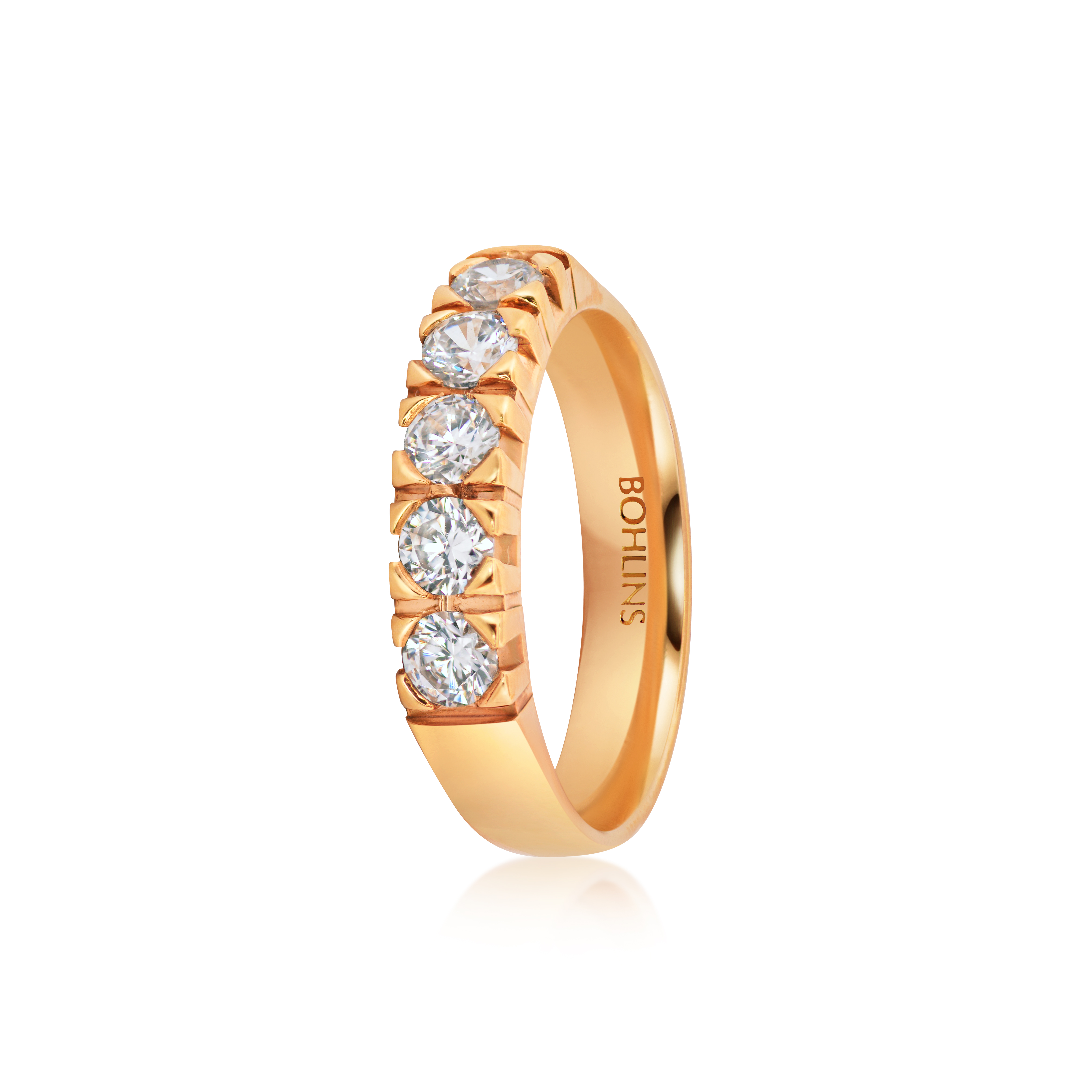 Kastell/Krabb fattning 5x0,15ct