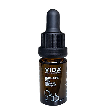 Pura Vida Isolate Oil CBG 10 %, CBD 5% 10ml 
