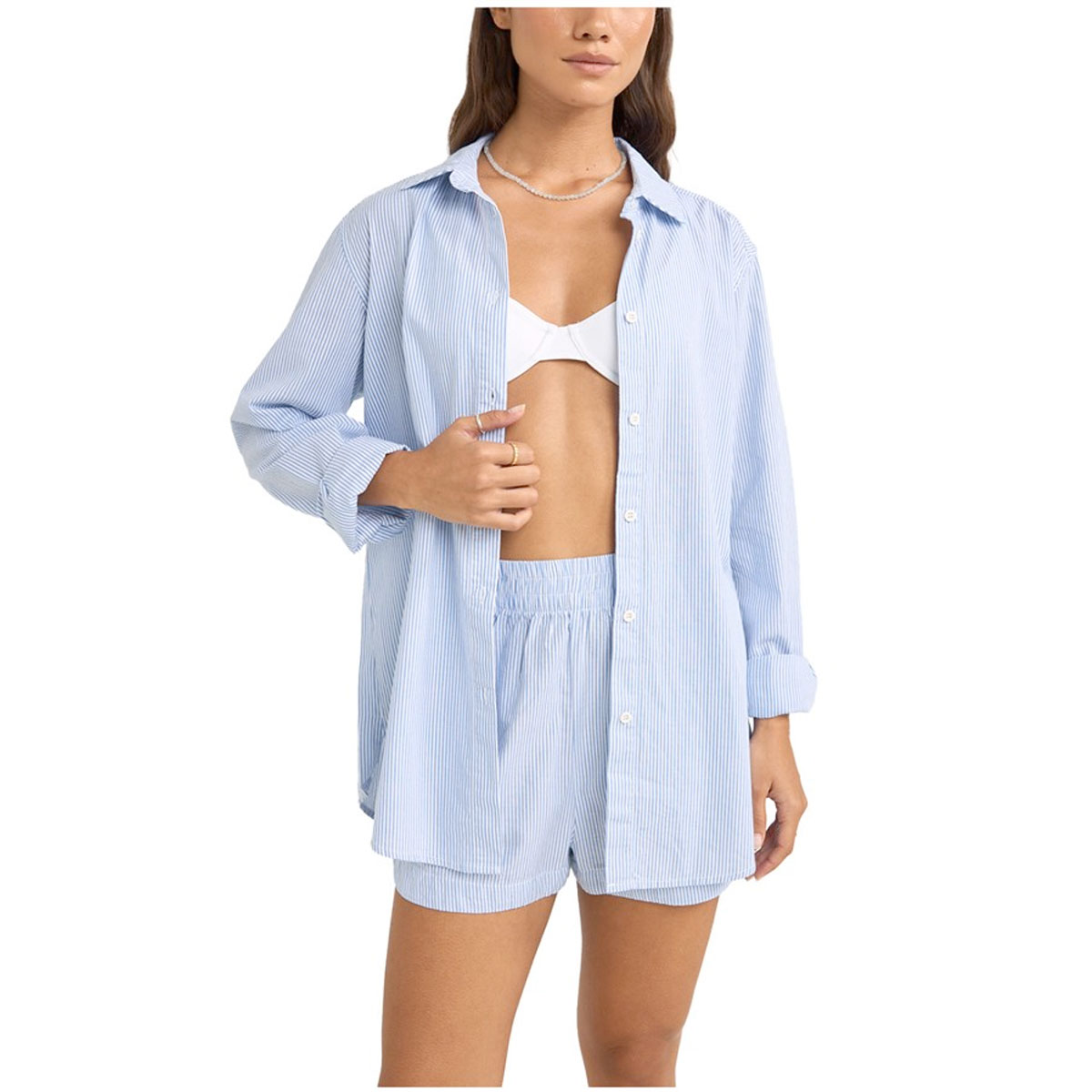Rhythm shorts dam Zephyr stripe blue - 2