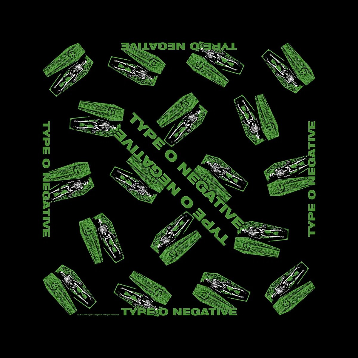 Type O Negative Unisex Bandana: Coffins