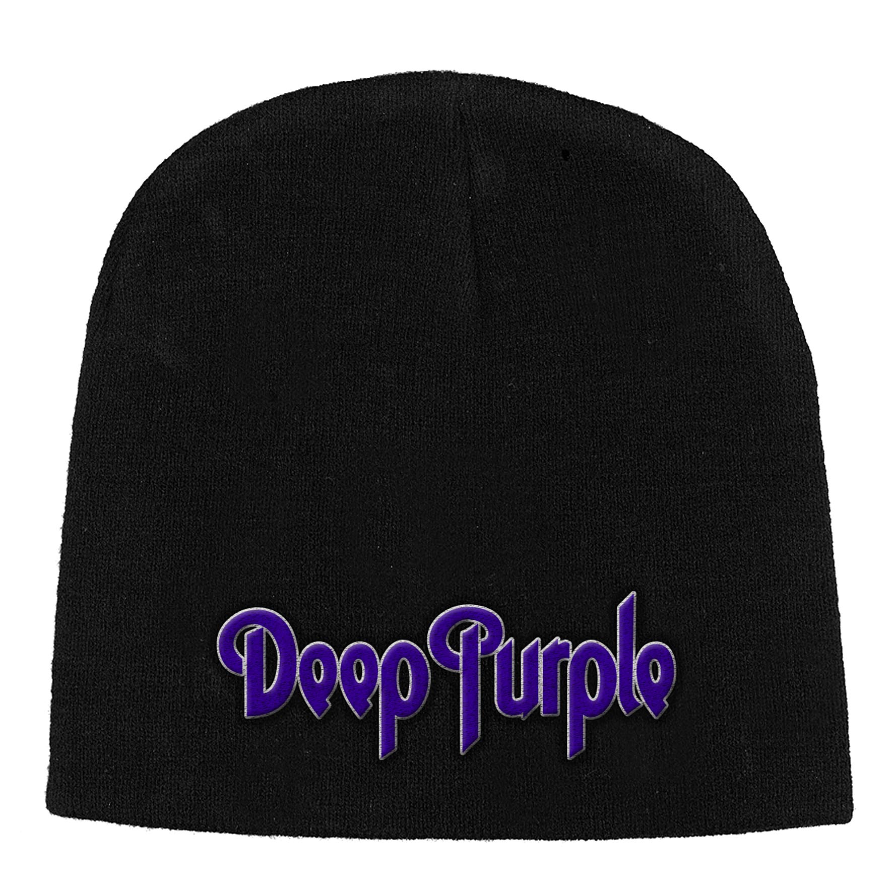 Deep Purple Unisex Beanie Hat: Logo
