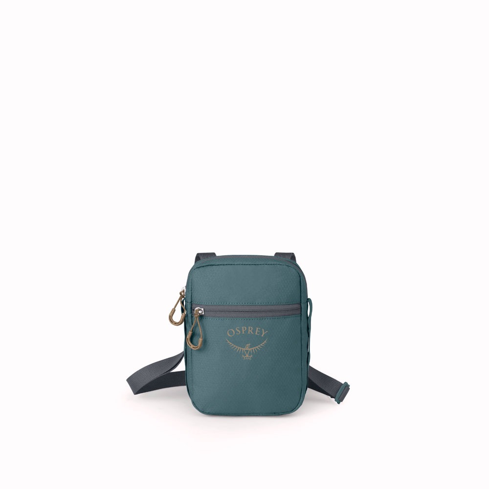 Liten axelremsväska - OSPREY Daylite Small Crossbody Cascade Blue/Latte Brown - 2