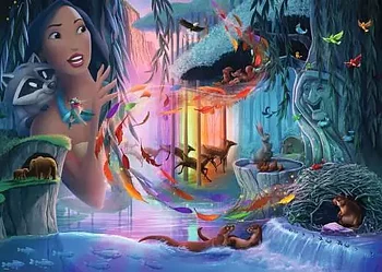 Disney Castle Pocahontas, 1000 Bitar Ravensburger