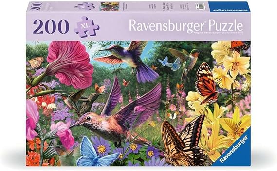 Hummingbird & Butterflies, 200 Bitar XL Ravensburger - 2