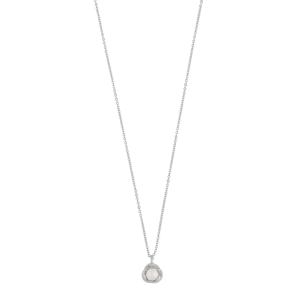 Snö of Sweden Mayfair Pearl Pendant Necklace 45cm silver/white
