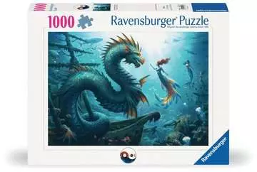 Enchanted Depths Dragon Mermaid and Turtles, 1000 Bitar Ravensburger - 2