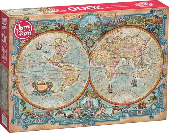 Great Discoveries World Map, 2000 Bitar CherryPazzi - 2
