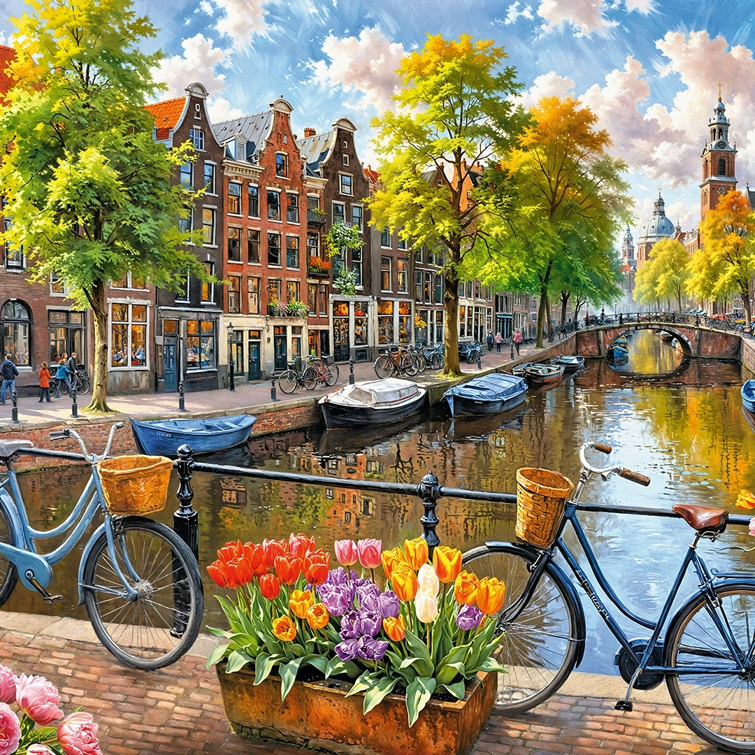 Amsterdam Tulips, 1000 Bitar CherryPazzi