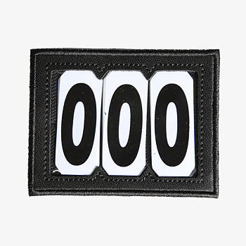 KENTUCKY HEAD NUMBER PVC VELCRO 