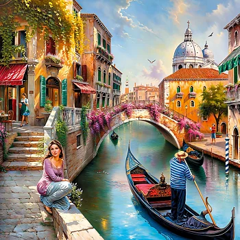Summer in Venice, 1000 Bitar CherryPazzi