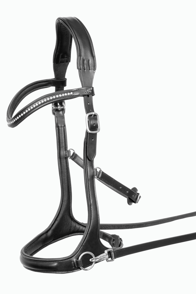 Anatomiskt sidepull med tyglar - USG, inkl. tyglar