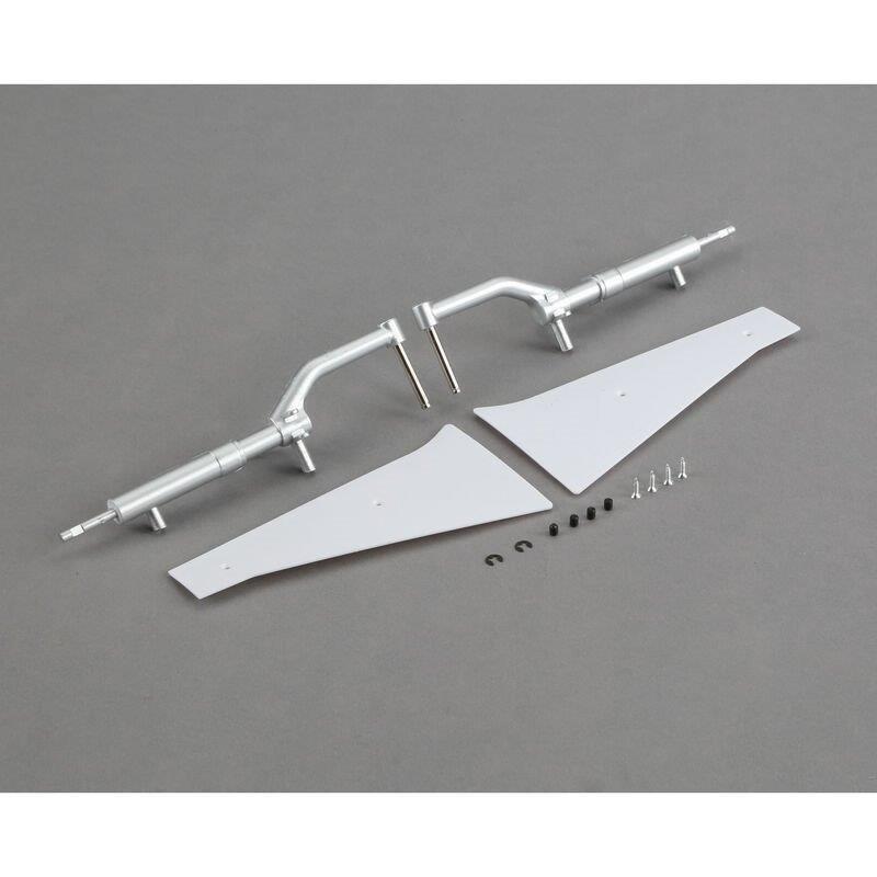 E-flite Landing Gear, Struts, and Door Set: P-51D 1.2m