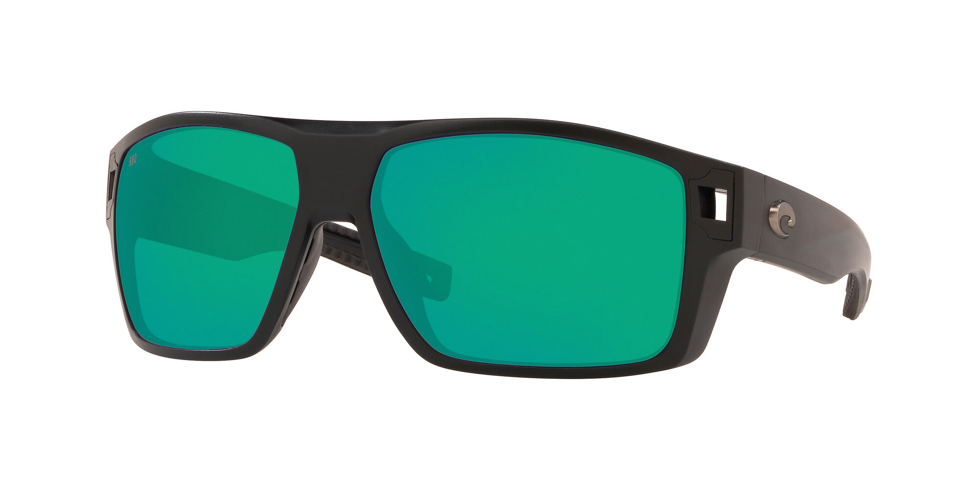 COSTA DIEGO 11 Matte Black Green Mirror 580G