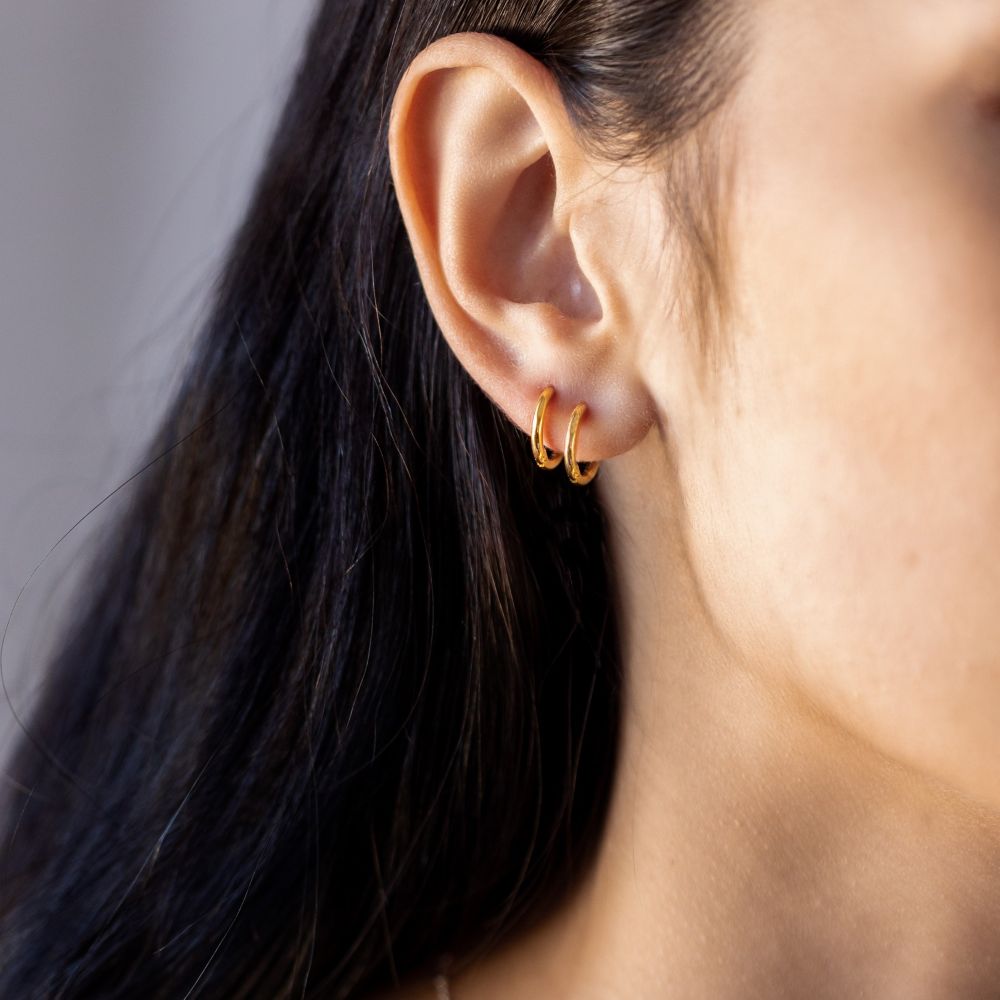 Syster P Beloved Fat Small Hoops Guld - 2